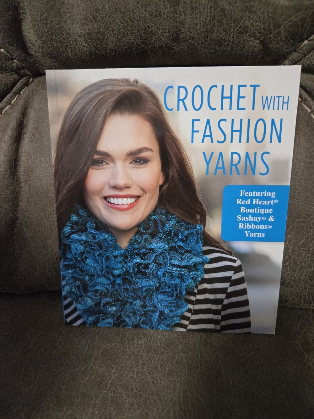 Crochet With Fashion Yarns Book - Teal Crochet Scarf Patterns